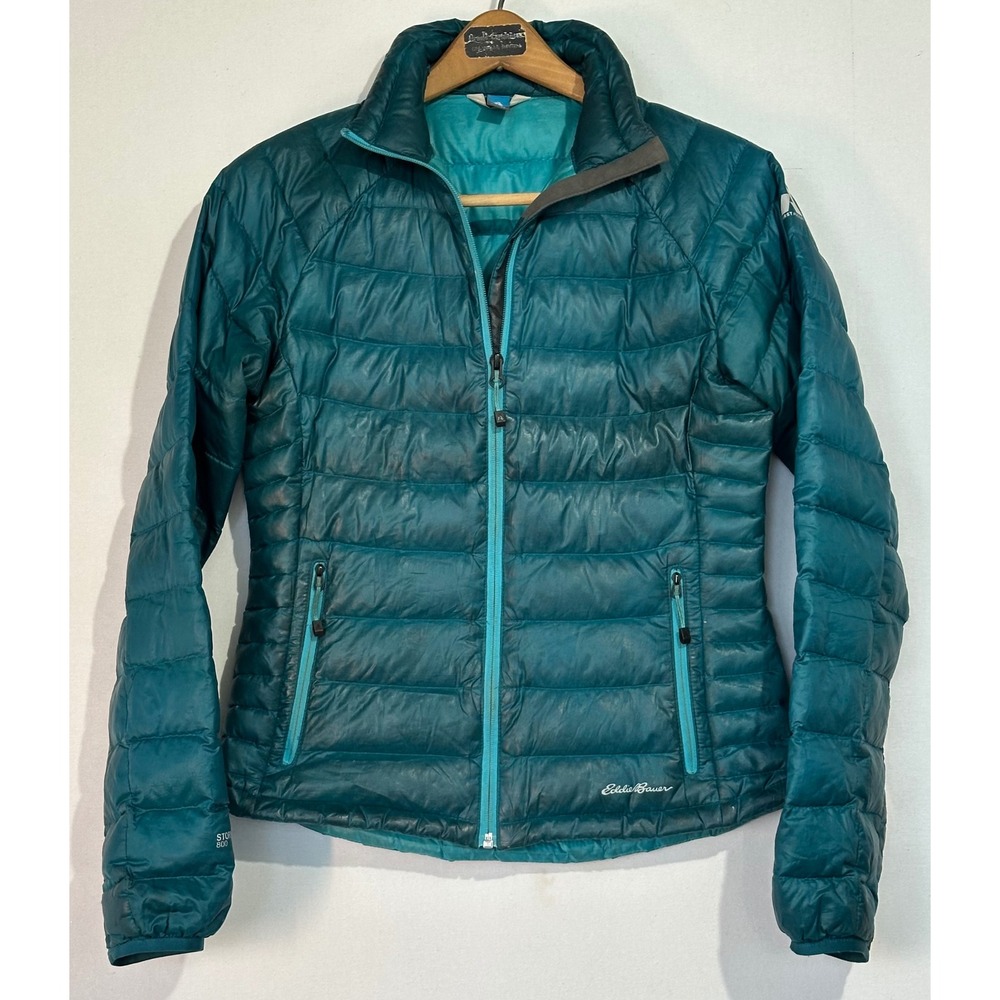Eddie Bauer First Ascent 800-Fill StormDown Puffer Jacket Womens XS Teal